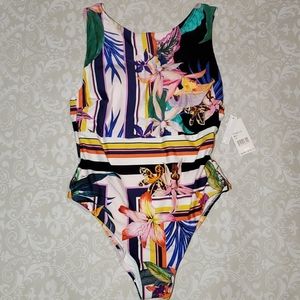 Trina Turk Treasure Cove Boatneck Maillot Swim